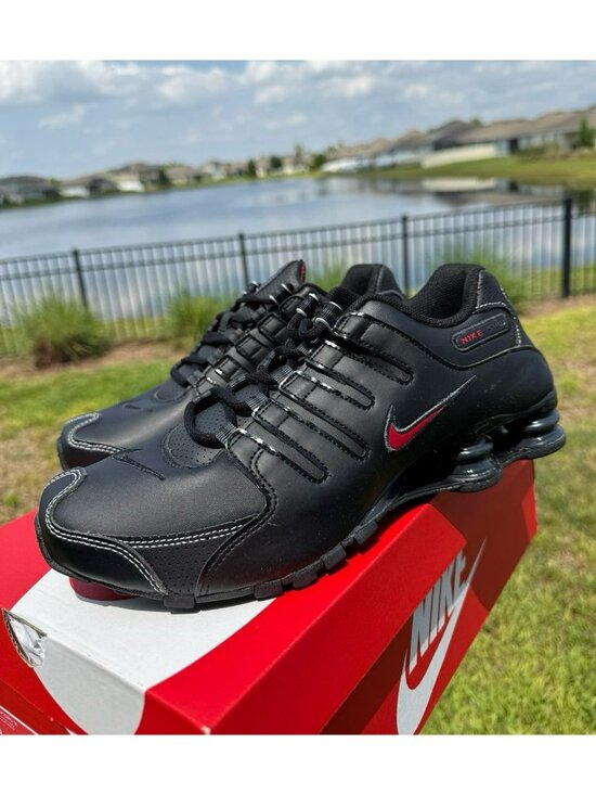 * 8.5 men’s Nike SHOX NZ black red / 378341-017 sneakers main image 7